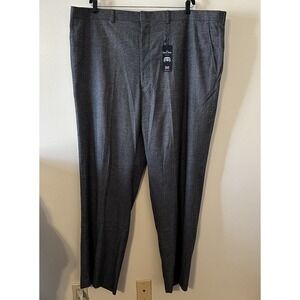 NWT Savile Row‎ Gray Gingham Dress Pants Trousers New Heathrow Pockets 48 x 32